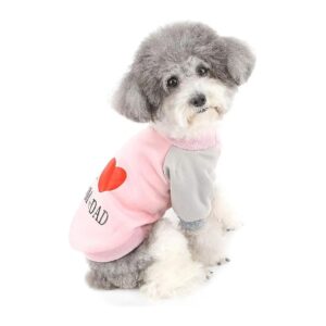 Petite Dog Winter Coat Padded Cotton Sweater for Small Dogs Cats