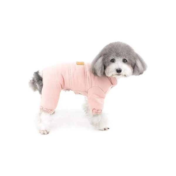 Petite Dog Winter Coat with Legs Thick Fleece Lined Pet Clothing M Size