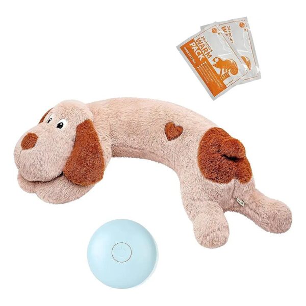 Petite Heartbeat Plush Dog Toy for Small Canines Anxiety Relief