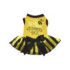 Petite Little Miss Queen Bee Puppy Dog Dress in Yellow for Small Breeds