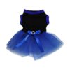 Petitebella Dog Fashion Medium Royal Blue Pet Dress with Tutu Design