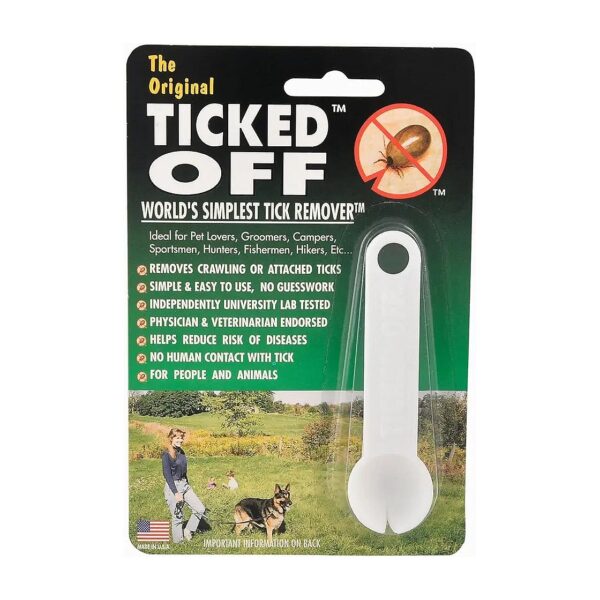 Pets Tick Remover White Effective and Easy to Use Tool for Coat Care