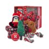 Piece Christmas Dog Toy Gift Set for Small, Medium, and Large Breed Dogs