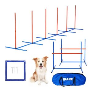 Piece Dog Agility Training Starter Kit with Height Adjustable Hurdles Professional Grade