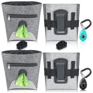 Piece Dog Clicker Treat Training Kit with Magnetic Closure Snack Bag