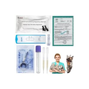 Piece Dog Pregnancy Test Kit with Accessories for Pet Owners and Veterinarians