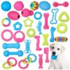 Piece Dog Toy Set for Puppies and Small Breeds with Durable TPR