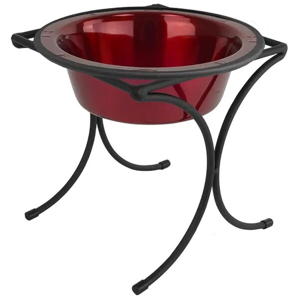 Piece Elevated Feeder for Large Breed Dogs with Stainless Steel Bowl