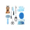 Piece Pet Hair Grooming Kit - Self Cleaning Slicker Brush, Steel Comb, Scissors, and More