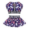 Piece Pet Outfit with Matching Skirt and Crop Top for Small Dogs