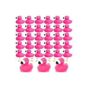 Piece Set of Lifelike Flamingo Rubber Duckies for Kids and Pets