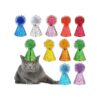 Piece Set of Multi-Colored Dog and Cat Party Hats with Sequins