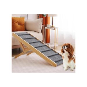 Pine Wood Pet Ramp Stairs for Small Medium and Large Dogs and Cats