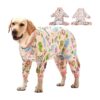 Pink Animal Print Dog Pajamas for Big Breeds Cozy and Stylish