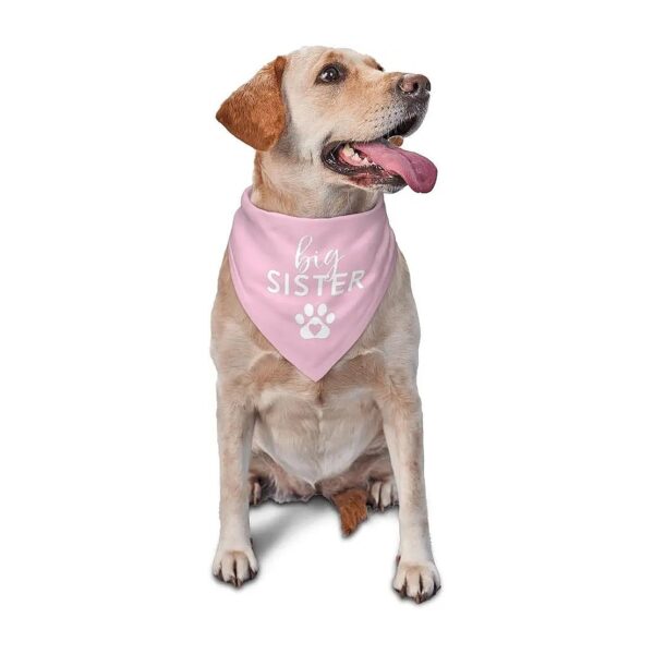 Pink Dog Bandana for Baby Shower Photo Props and Gift