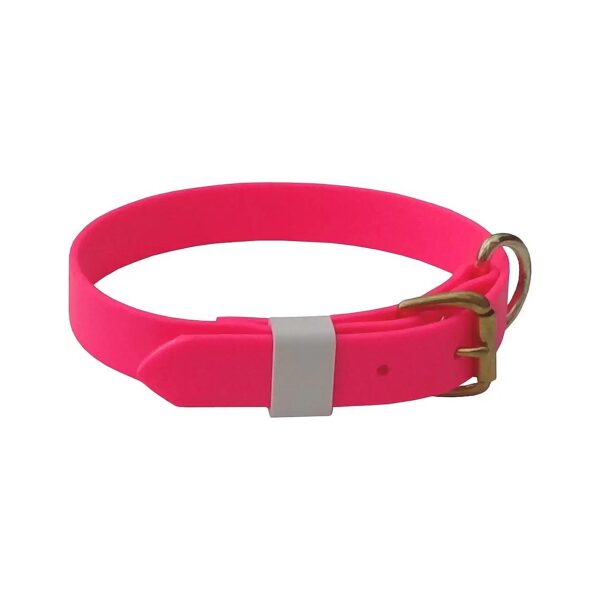 Pink Dog Collar 14 to 24 Inches Adjustable with Durable Plastic Material