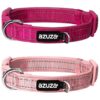 Pink Dog Collars with Reflective Strip and Soft Neoprene Padded Interior for Large Dogs