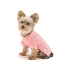 Pink Dog Sweater Size #12 for 9-14 Pound Dogs with 16-19 Chest Girth