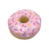 Pink Donut Chew Toy with Squeaker for Dogs and Gentle Chewing Experience