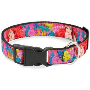 Pink Fish Collar for Medium to Large Dogs Multicolor Nylon Material