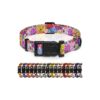 Pink Floral Dog Collar with Comfortable Adjustable Buckle for Dogs of All Sizes