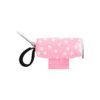 Pink Paw Dog Poop Bag Dispenser with Roll of 12 Easy-Tie Handle Doggy Bags