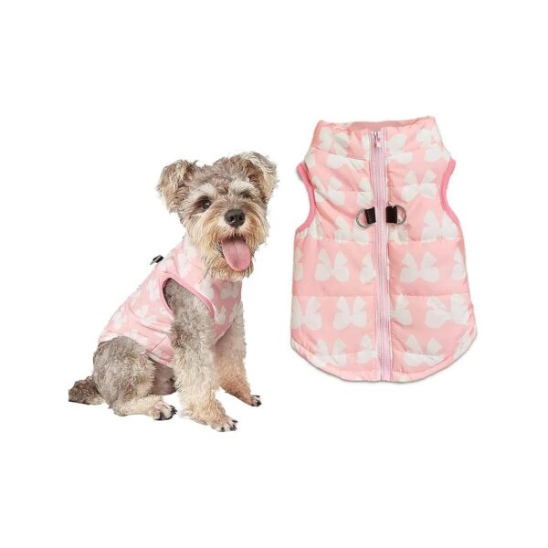 Pink Pet Quilted Vest for Small Dogs Girl with Lightweight Warmth and Ease