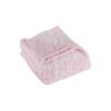 Pink Polyester Microfiber Blanket with Bone Print Design