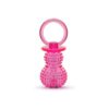 Pink Squeaky Dog Toy with Massage Particles, Teething Solution for Puppies