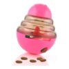 Pink Treat-Dispensing Ball Toy for Cats and Small Breed Dogs