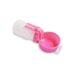 Pink Water Rover Smaller 3-Inch Bowl and 8-Ounce Bottle for Hands-Free Use