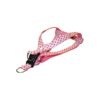 Pink and Brown Polka Dot Dog Harness Made in USA Adjustable Size Medium