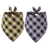 Plaid Dog Bandanas for Small Medium Large Dogs 2 Pack Super Soft and Comfortable