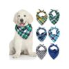 Plaid Printing Dog Scarf 6