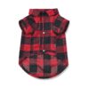 Plaid Puppy Shirt for Small to Large Dogs and Cats with Chest Measurement