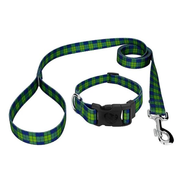 Plaid and Argyle Collection, 1 Inch Collar and Leash, Large Size