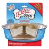 Plastic Dog Feeder with Slow Eating Feature for Small Breeds