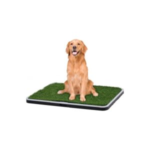 Plastic Dog Grass Pad with Tray for Indoor and Outdoor Potty Training