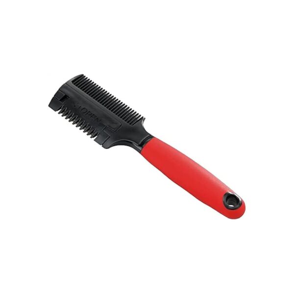 Plastic Double Comb for Dogs with Razor Trimming and Grooming