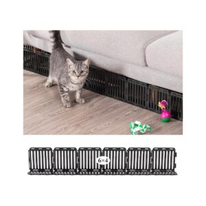 Plastic Sofa Blockers for Pets and Furniture Clearance Black 24 Pack