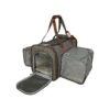 Platinum Gray Airline Approved Expandable Pet Carrier for Small Pets