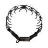 Plus Design Prong Collar Black Stainless Steel Nylon Loop 16 Inches