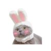 Plush Bunny Ear Headband for Cats and Small Dogs Holiday Costume