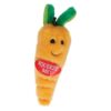 Plush Carrot Shaped Soft Bite Dog Toy with Squeaker and Grunt Medium