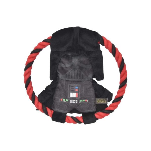 Plush Darth Vader Rope Frisbee Dog Toy for Playtime Fun