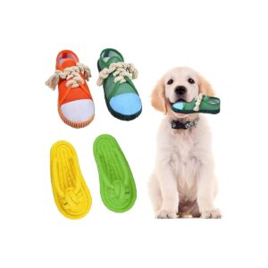 Plush Dog Shoe Chew Toys for Anxiety Relief and Teething