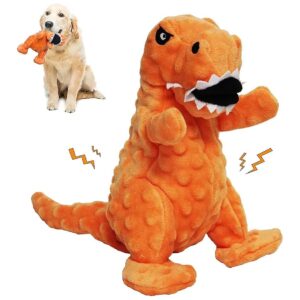 Plush Dog Toy with Built-in Squeaker and Crinkle Sound Paper for Dogs of All Sizes