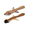 Plush Dog Toys No Squeakers Pack of 2 Fox Chipmunk