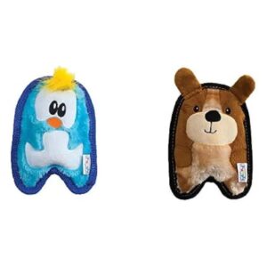 Plush Dog Toys, Penguin and Puppy Designs for XS Breed Dogs