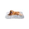 Plush Faux Fur Dog Bed for Extra Large Dogs with Non-Slip Bottom and Machine Washable